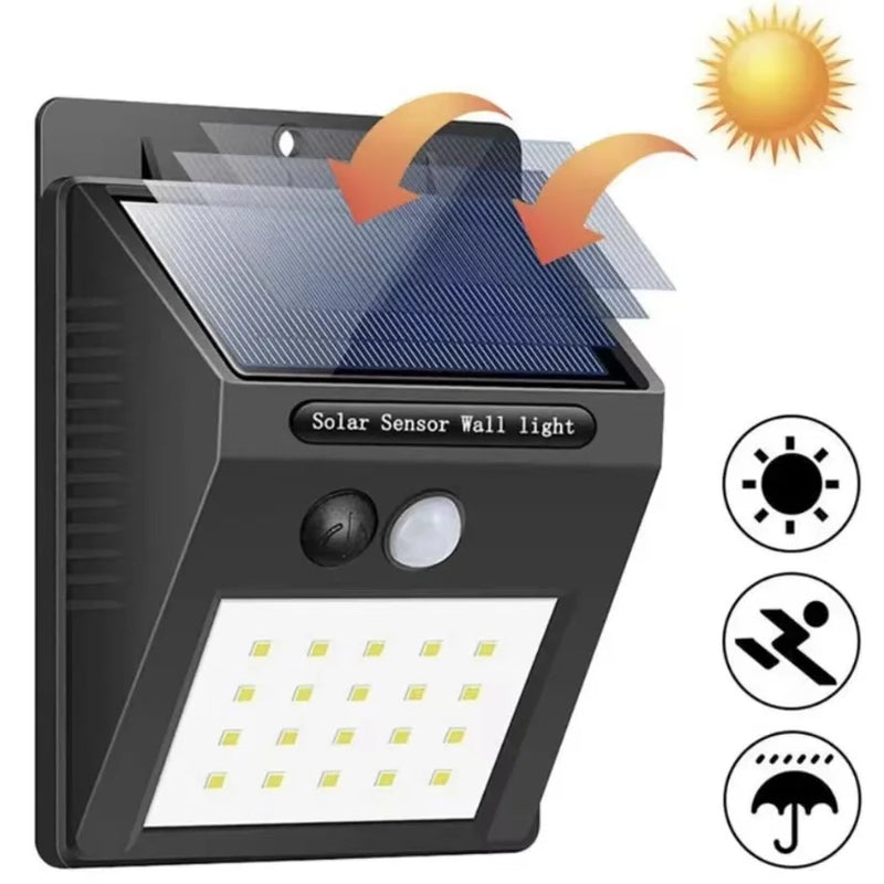 Luminária Solar Led Light Com Sensor Automático De Presença